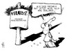 Cartoon: Vermisst! (small) by Kostas Koufogiorgos tagged vermisst,plakat,aktion,friedrich,innenminister,menschenverstand,islamismus,radikalismus,karikatur,kostas,koufogiorgos