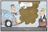 Cartoon: Volkswagen-Cloud (small) by Kostas Koufogiorgos tagged karikatur,koufogiorgos,illustration,cartoon,volkswagen,cloud,amazon,dieselgate,abgas,digitalisierung,autobauer,wirtschaft