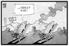 Cartoon: Waffenruhe in Syrien (small) by Kostas Koufogiorgos tagged karikatur,koufogiorgos,illustration,cartoon,syrien,waffenruhe,bombe,rakete,ruhe,russland,usa,krieg,konflikt,feuerpause
