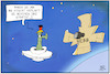 Cartoon: Webb-Weltraumteleskop (small) by Kostas Koufogiorgos tagged karikatur,koufogiorgos,illustration,cartoon,webb,teleskop,foto,beobachtung,esa,alien,weltraum