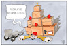 Cartoon: Weihnachtspakete (small) by Kostas Koufogiorgos tagged karikatur,koufogiorgos,illustration,cartoon,paket,weihnachten,bote,weihnachtsbaum,arbeit,ueberlastung,erschoepfung