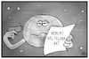 Cartoon: Weltklimarat (small) by Kostas Koufogiorgos tagged karikatur,koufogiorgos,illustration,cartoon,ipcc,erde,klima,umwelt,selbstmord,bericht,weltklimarat