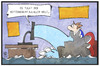 Cartoon: Weltwetterbericht (small) by Kostas Koufogiorgos tagged karikatur,koufogiorgos,illustration,cartoon,wetterbericht,fernseher,zuschauer,wohnzimmer,regen,flut,ueberschwemmung,katastrophe,wetter