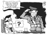 Cartoon: Zapfenstreich (small) by Kostas Koufogiorgos tagged maiziere,drohne,drohnenaffäre,bundeswehr,musik,zapfenstreich,untersuchungsausschuss,karikatur,koufogiorgos