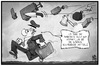 Cartoon: Zorn auf die GDL (small) by Kostas Koufogiorgos tagged karikatur,koufogiorgos,illustration,cartoon,bahn,db,gdl,zorn,passagier,wut,gewerkschaft,streik,verkehr,fahrgast
