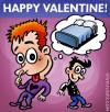 Cartoon: gay valentine having a thought (small) by illustrator tagged gay,valentine,thought,bed,men,queer,schwul,happy,card,cartoon,satire,illustration,peter,cartoonist