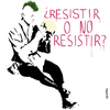 Cartoon: To resist or not to resist? (small) by Conntra tagged spain15m,manifestation