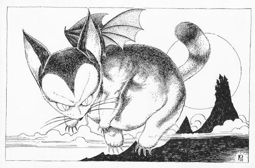 Cartoon: my cats...sort of... (medium) by boris53 tagged cat,psycho,hell,meatloaf,bat,kitties