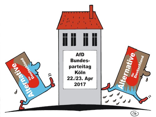 Cartoon: AfD Parteitag 1 (medium) by JotKa tagged afd,alternative,für,deutschland,parteitag,köln,parteien,politik,afd,alternative,für,deutschland,parteitag,köln,parteien,politik