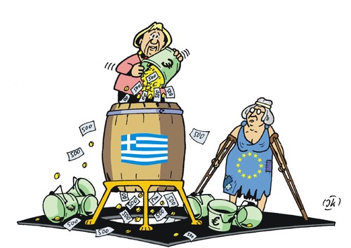 Cartoon: Das Fass ohne Boden (medium) by JotKa tagged griechenland,eu,ezb,iwf,rettungsschirm,eurokrise,banken,inverstoren,schulden,schuldenschnitt,merkel,scheuble,eurorettung,griechenland,eu,ezb,iwf,rettungsschirm,eurokrise,banken,inverstoren,schulden,schuldenschnitt,merkel,scheuble,eurorettung