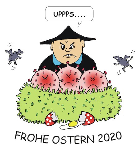 Cartoon: Flohe Osteln (medium) by JotKa tagged corona,virus,ostern,corona,virus,ostern