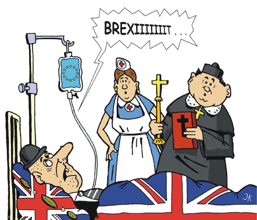 Cartoon: Hardliners letzte Worte (medium) by JotKa tagged hardliner,brexitiers,brexit,uk,england,eu,london,brüssel,krankenhaus,leben,tod,pfarrer,krankenschwester,hardliner,brexitiers,brexit,uk,england,eu,london,brüssel,krankenhaus,leben,tod,pfarrer,krankenschwester