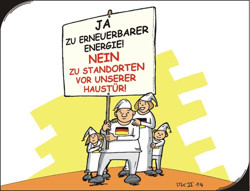 Cartoon: In der Zwickmühle (medium) by JotKa tagged braunkohlekraft,braunkohle,atomstrom,kinder,zukunft,familie,haustür,haus,demonstration,demo,bürgerprotest,bürgerinteressen,wirtschaftsinteressen,stromtrassen,strom,offshore,onshore,wind,solar,biogasanlagen,biogas,solaranlagen,windkraft,energie,erneuerbare