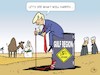 Cartoon: A man at the gulf (small) by JotKa tagged trump,golf,iran,saudi,arabia,katar,war,terrorism,weapons,deliveries,syria,iraq