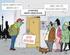Cartoon: DEUTSCHLAND IMPFT (small) by JotKa tagged corona,covid19,coronakrise,impfzentren,impfen,impfstoff,spritzen,material,mangelwirtschaft,beschaffung,eu,politik