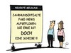 Cartoon: Fake-News 2 (small) by JotKa tagged manipulationen fakenews internet falschinformationen kirche religion erde kugel scheibe weltall galileo weltbild