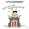 Cartoon: Little Drummerboy (small) by JotKa tagged nordkorea usa trump atomschlag krieg krise koreakrise atomwaffen