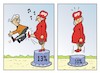 Cartoon: Parteiausschlußverfahren (small) by JotKa tagged parteiausschluss thilo sarrazin spd partei meinungsfreiheit wähler wählerstimmen