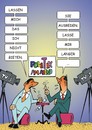 Cartoon: Politik am Abend (small) by JotKa tagged fernsehen medien interview politiker volksverteter meinungen argumente unterhaltung
