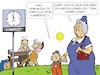 Cartoon: Sommerzeit (small) by JotKa tagged sommerzeit zeitumstellung sommer biergarten oma opa kind