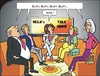 Cartoon: Talk Show (small) by JotKa tagged expertenrunden,prominente,politiker,moderatoren,ard,zdf,gebührenzahler,fernsehgebüren,programm,late,night