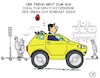Cartoon: Trendsetter SUV (small) by JotKa tagged suv,urbaner,verkehr,kompaktfahrzeuge,stadtverkehr,trends,emissionen,parkraum,umweltbelastung,ressourcen,kfz,automobilindustrie