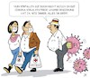 Cartoon: Virusalarm (small) by JotKa tagged coronavirus,virus,viren,china,deutschland,kranheiten,seuchen,krankenhaus,medizin,ärzte,arzt,forschung,reisen,politik,gesundheit,gesundheitsministerium,gesundheitsminister