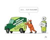 Cartoon: Warum Impfstoff knapp ist (small) by JotKa tagged corona,covid19,impfzentren,impfstoff,lieferungen,impftermine,emobilität,ladesäulen,lieferdienste,kurierdienste,politik,elektroautos