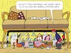 Cartoon: Wie bei Hempels (small) by JotKa tagged sofa,hempels,life,style,wohnung,lebensart,sprichwörter,wohnzimmer,fernsehen,ofen,wäsche,kartenspiel,besuch