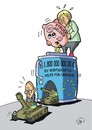 Cartoon: Wirtschaftshilfe (small) by JotKa tagged eu ukraine ukrainekonflikt ostukraine westukraine miltär militärausgaben rüstung rüstungsindustrie bürgerkrieg kiew berlin merkel putin russland
