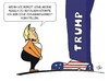 Cartoon: Zusammenarbeit (small) by JotKa tagged merkel,trump,europa,deutschland,amerika,usa,berlin,washington,us,präsident