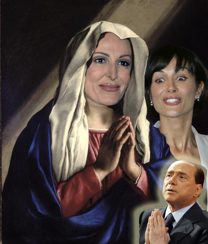 Cartoon: Silvio il Diavolo e la Santanche (medium) by azamponi tagged berlusconi,daniela,santanche,mara,carfagna,politics
