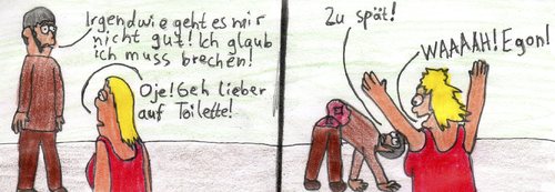 Cartoon: Brechen (medium) by Salatdressing tagged brechen,übelkeit,falsch,dumm,blöd,tod,kotzen,erbrechen,krankheit,krank,familie,alltag