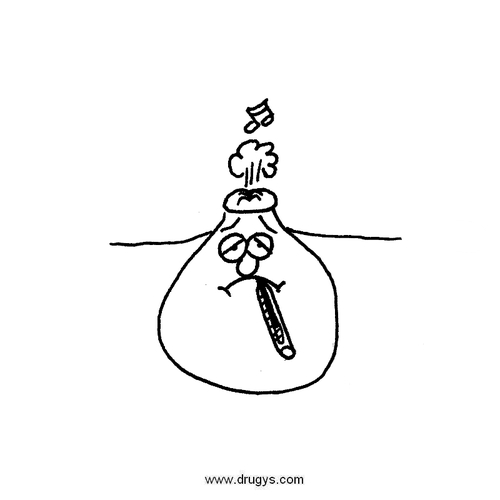 Cartoon: Pfeifrisches Drüsenfieber (medium) by Drugys tagged pfeiffersches,drüsenfieber,wortspiel