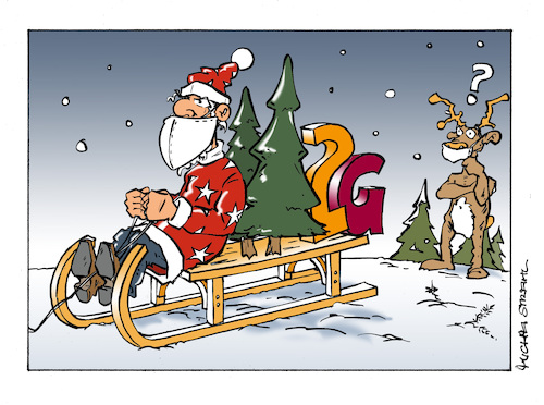 Cartoon: xmas 2g (medium) by Micha Strahl tagged micha,strahl,xmas,2g,weihnachtsmann,santa,claus,rebus,tannenzweige,micha,strahl,xmas,2g,weihnachtsmann,santa,claus,tannenzweige
