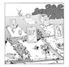 Cartoon: RIP (small) by Micha Strahl tagged moderne,grabsteine,rip,bestattungskultur