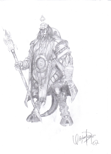 Cartoon: World of Warcraft (medium) by CIGDEM DEMIR tagged cigdem,demir,world,of,warcraft,computer,game