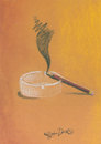Cartoon: Cigarette (small) by CIGDEM DEMIR tagged cigarette,29th,international,nasreddin,hodja,cartoon,contest,2009