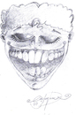 Cartoon: LAUGH (small) by CIGDEM DEMIR tagged smile laugh man people happiness cartoon portre