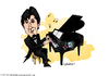 Cartoon: Pianoman Alex (small) by CIGDEM DEMIR tagged alex,guma,bondia,piano,man,sharks,cigdem,demir