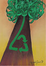 Cartoon: RECYCLING OF A TREE (small) by CIGDEM DEMIR tagged recycling environment tree green forest