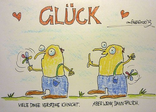 Cartoon: Glück (medium) by Eggs Gildo tagged glück