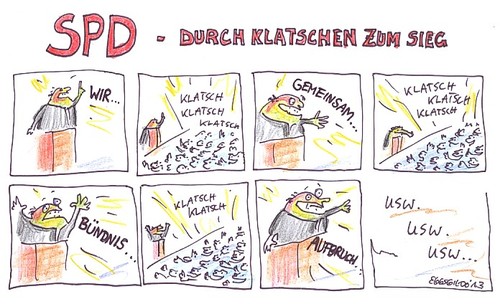 Cartoon: Neues aus der Reha-Truppe (medium) by Eggs Gildo tagged spd,parteitag,steinbrück