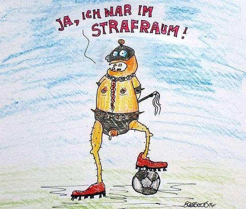 Cartoon: Profifußball extrem (medium) by Eggs Gildo tagged fußball,hitzlsperger