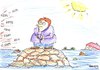 Cartoon: Knips (small) by Eggs Gildo tagged hochwasser,merkel,politiker,medien,hilfe