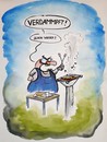 Cartoon: Wenn Cartoonisten grillen... (small) by Eggs Gildo tagged grill,cartoonist