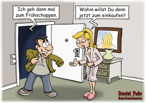 Cartoon: Frühschoppen (medium) by karicartoons tagged kalauer,missverständnis,paar,früh,frühschoppen,einkaufen,shoppen,wortspiel,kommunikation,verständnis,verstehen,gespräche,zusammenleben,ehe,beziehung,alltag,kalauer,missverständnis,paar,früh,frühschoppen,einkaufen,shoppen,wortspiel,kommunikation,verständnis,verstehen,gespräche,zusammenleben,ehe,beziehung,alltag