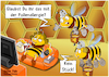 Cartoon: Pollenallergie vorgetäuscht (small) by karicartoons tagged tiere,bienen,honig,fleiss,honigbiene,ausrede,vortäuschung,insekten,arbeit,arbeiten,arbeitsverweigerung,krankheit,vortäuschen,faul,faulenzen,bienenstock,ärger,verdacht,verdächtigen,verweigerung,keine,lust,pollen,pollenallergie