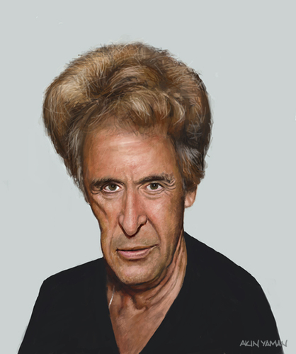 Cartoon: Al Pacino (medium) by AkinYaman tagged al,pacino