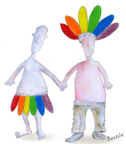 Cartoon: couple (medium) by bernie tagged gay,diversity